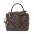 Louis Vuitton Brown Coated Canvas Handbag