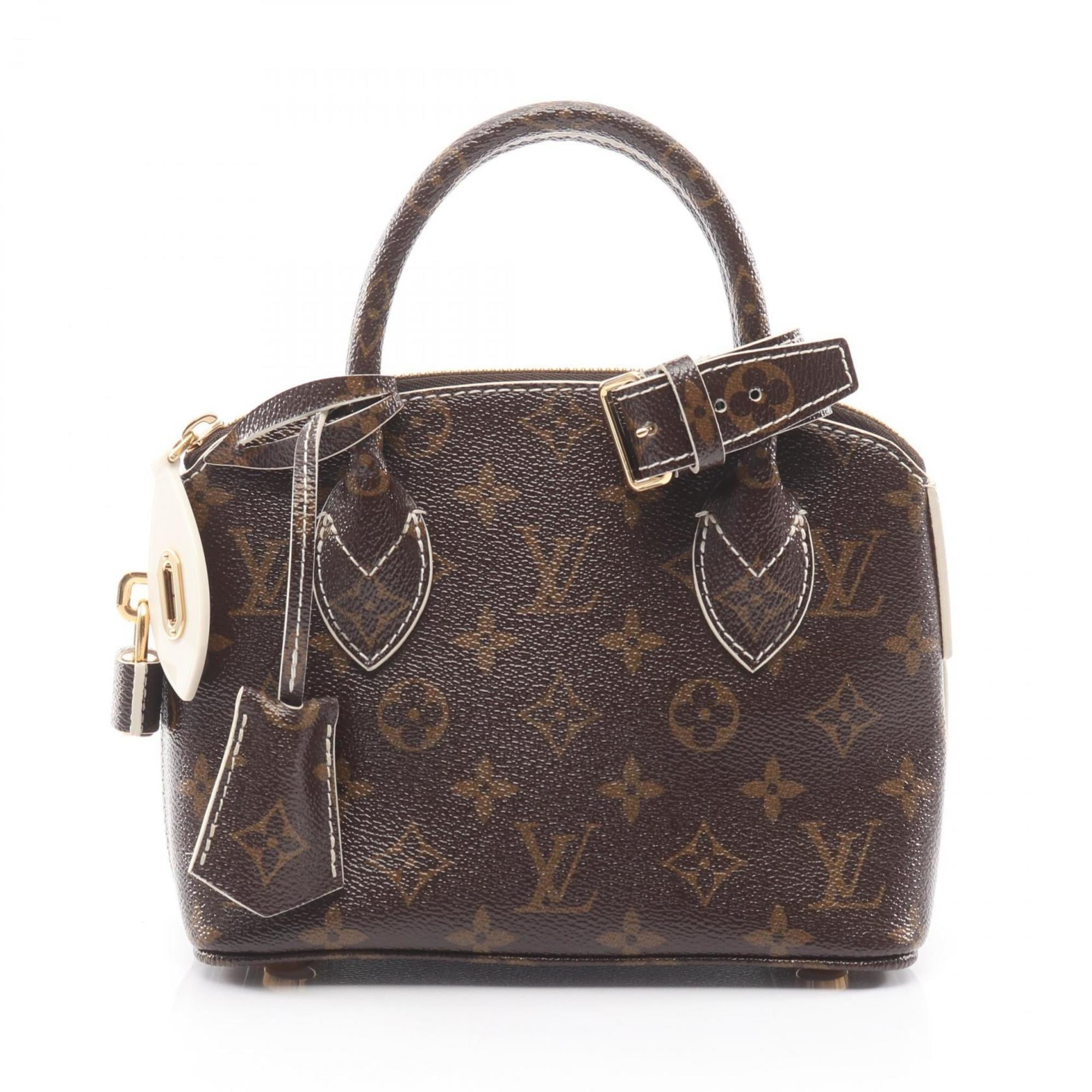Louis Vuitton Brown Coated Canvas Handbag