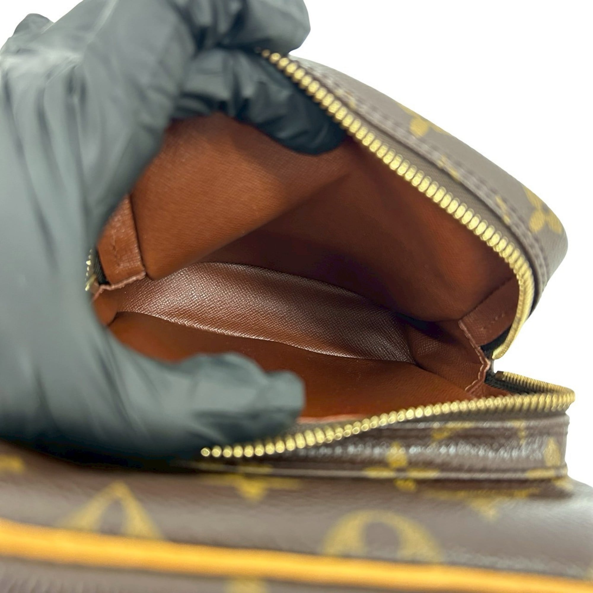 Louis Vuitton Brown Leather Pvc Pochette Shoulder Bag