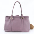 Gucci Miss Gg Purple Leather Handbag (Pre-Owned)