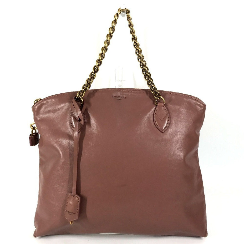 Louis Vuitton Pink Rose Leather Shoulder Bag Tote Bag