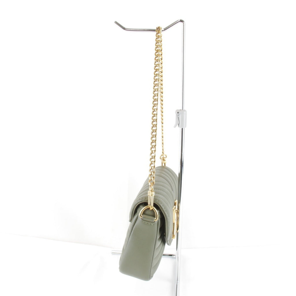 Louis Vuitton Khaki Leather Shoulder Bag
