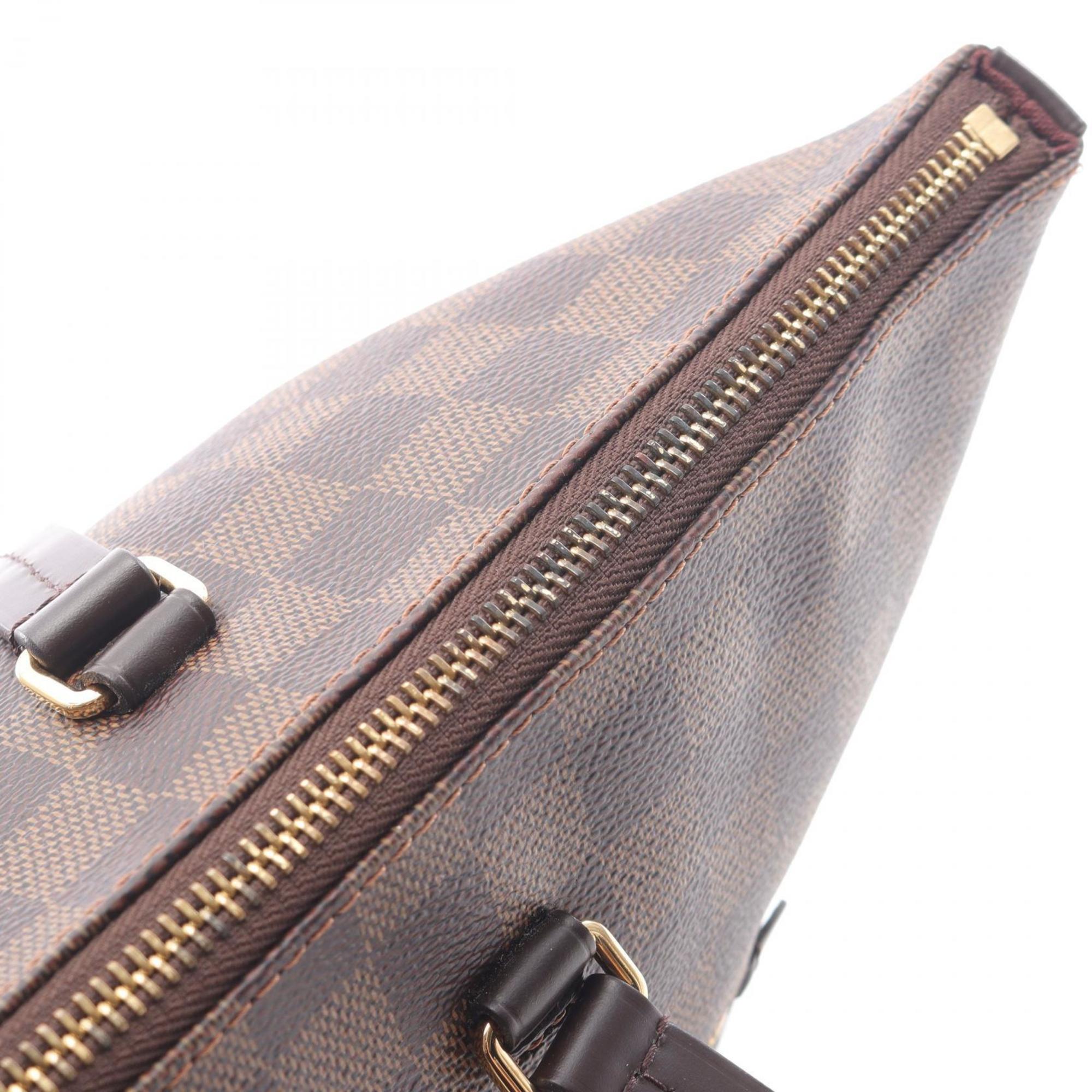 Louis Vuitton Brown Coated Canvas Pvc Leather Tote Bag