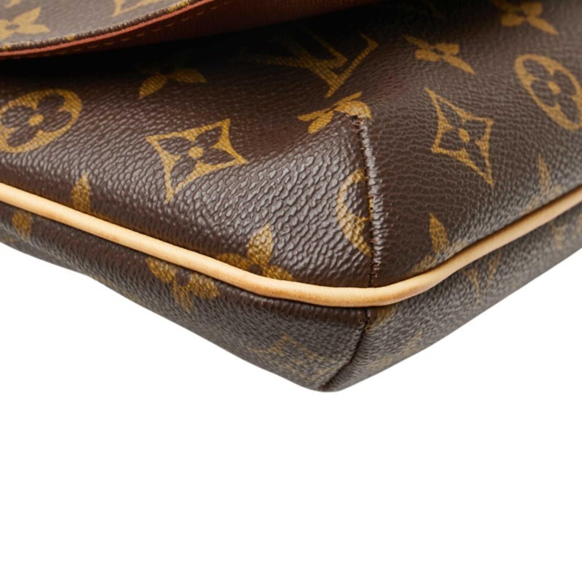 Louis Vuitton Brown Pvc Leather Shoulder Bag