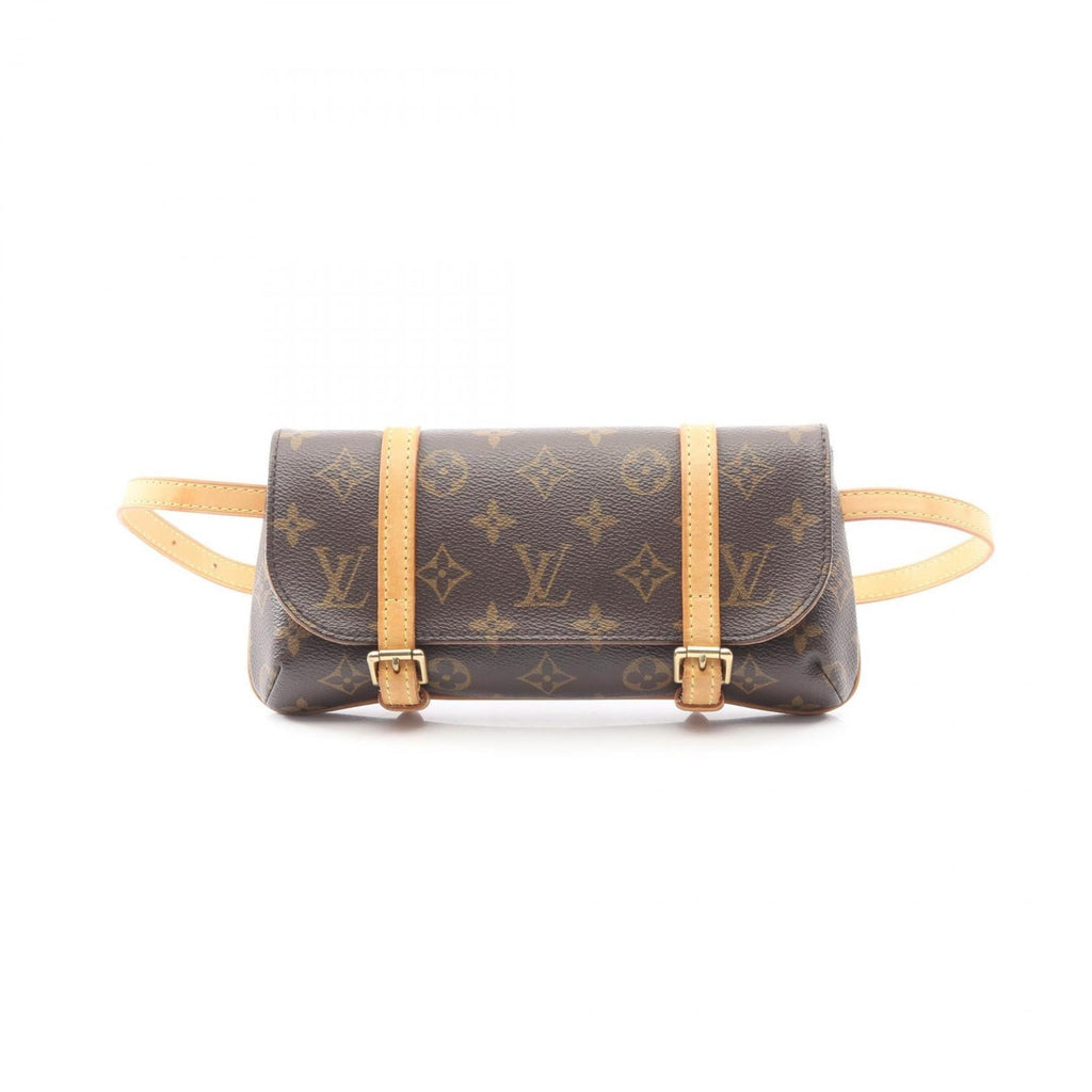 Louis Vuitton Brown Monogram Coated Canvas Leather Fanny Pack Handbag Pochette