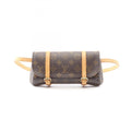 Louis Vuitton Brown Monogram Coated Canvas Leather Fanny Pack Handbag Pochette