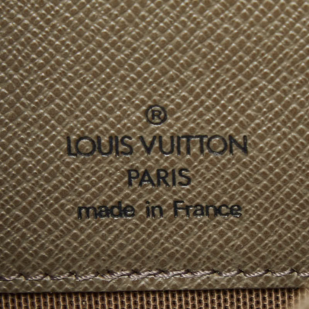 Louis Vuitton Beige Brown Canvas Leather Sling Bag