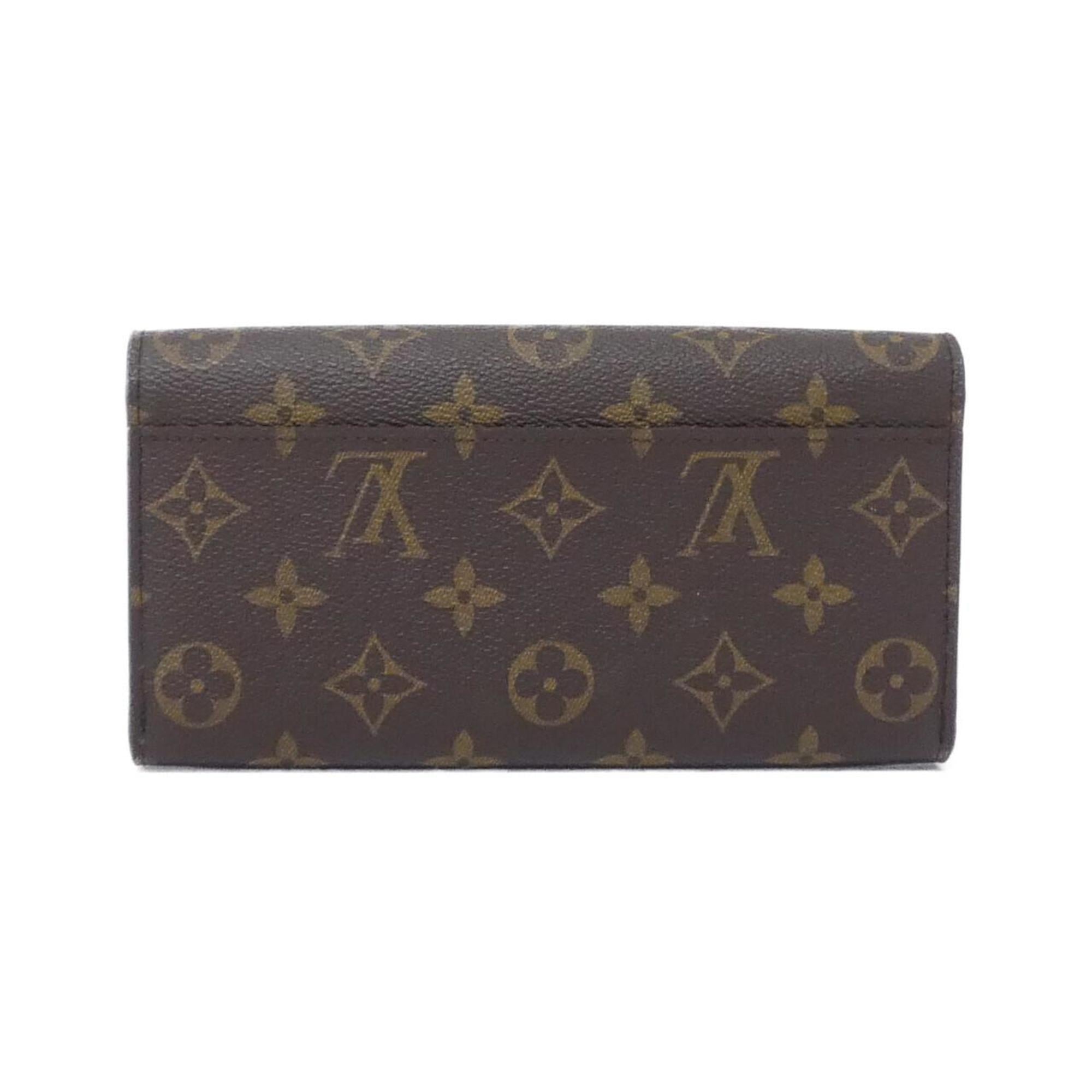 Louis Vuitton Marron Coated Canvas Long Wallet