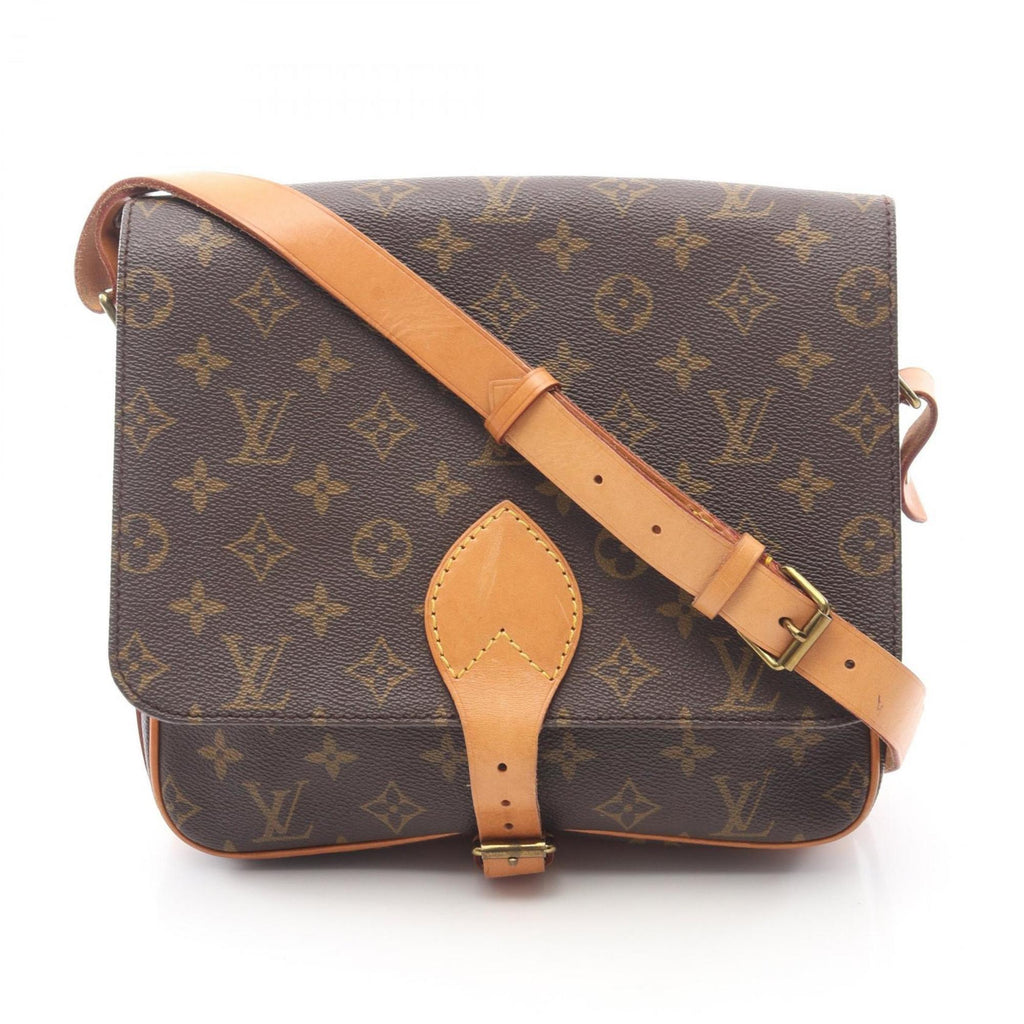 Louis Vuitton Brown Coated Canvas Pvc Monogram Leather Handbag Shoulder Bag