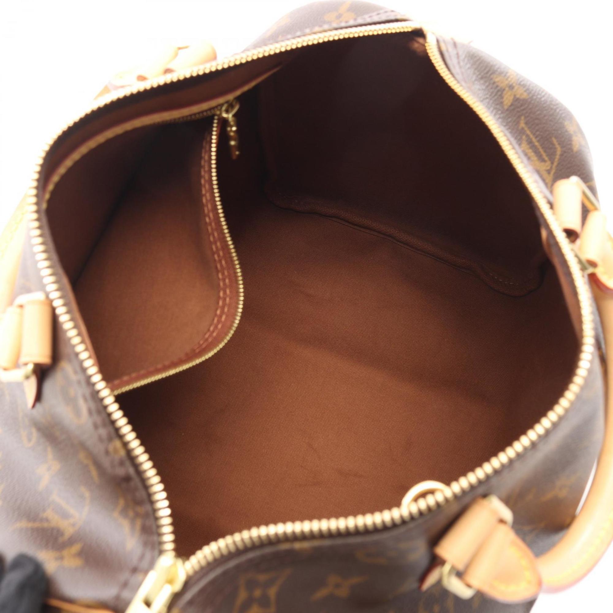 Louis Vuitton Brown Monogram Coated Canvas Leather Handbag