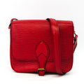 Louis Vuitton Epi Cartouchiere M52247 Women's Shoulder Bag Castilian Red