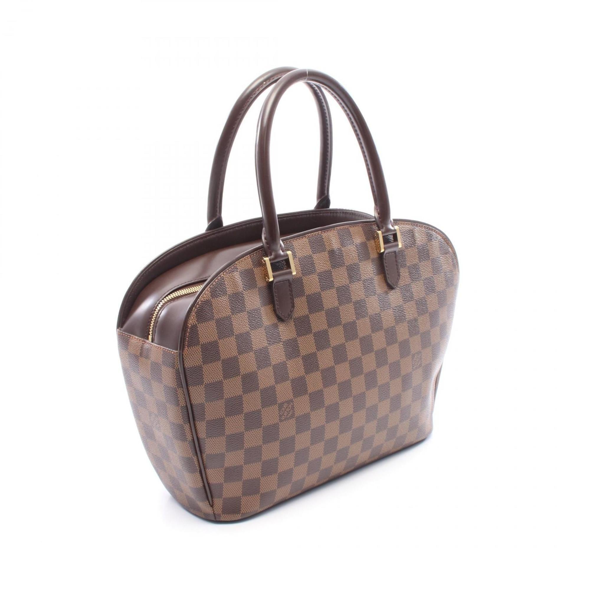 Louis Vuitton Brown Damier Canvas Coated Canvas Leather Handbag