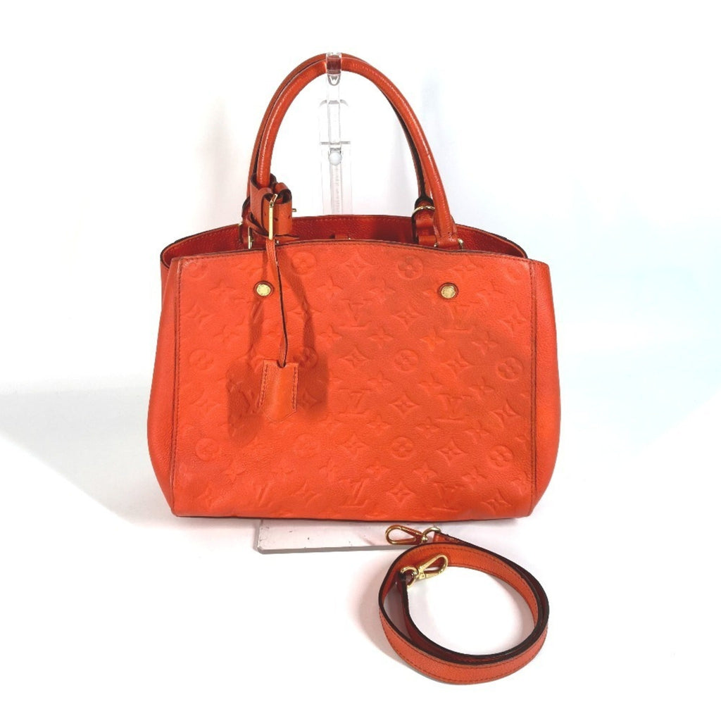 Louis Vuitton Orange Monogram Empreinte Handbag Shoulder Bag Tote Bag