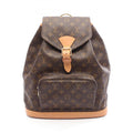 Louis Vuitton Brown Monogram Coated Canvas Leather Backpack