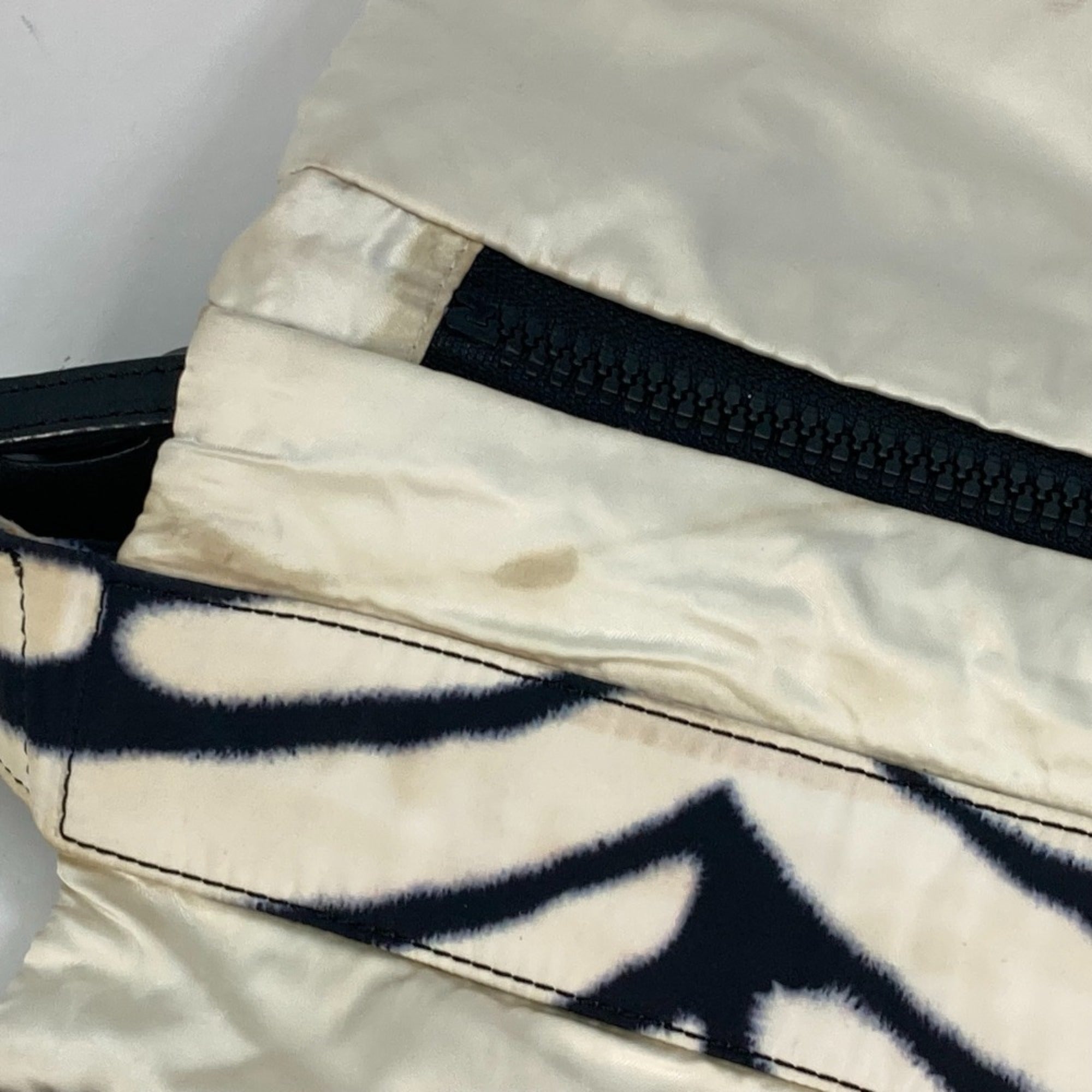 Chanel Sport Black White Nylon Messenger Bag Shoulder Bag