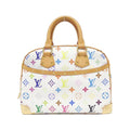 Louis Vuitton White Coated Canvas Handbag