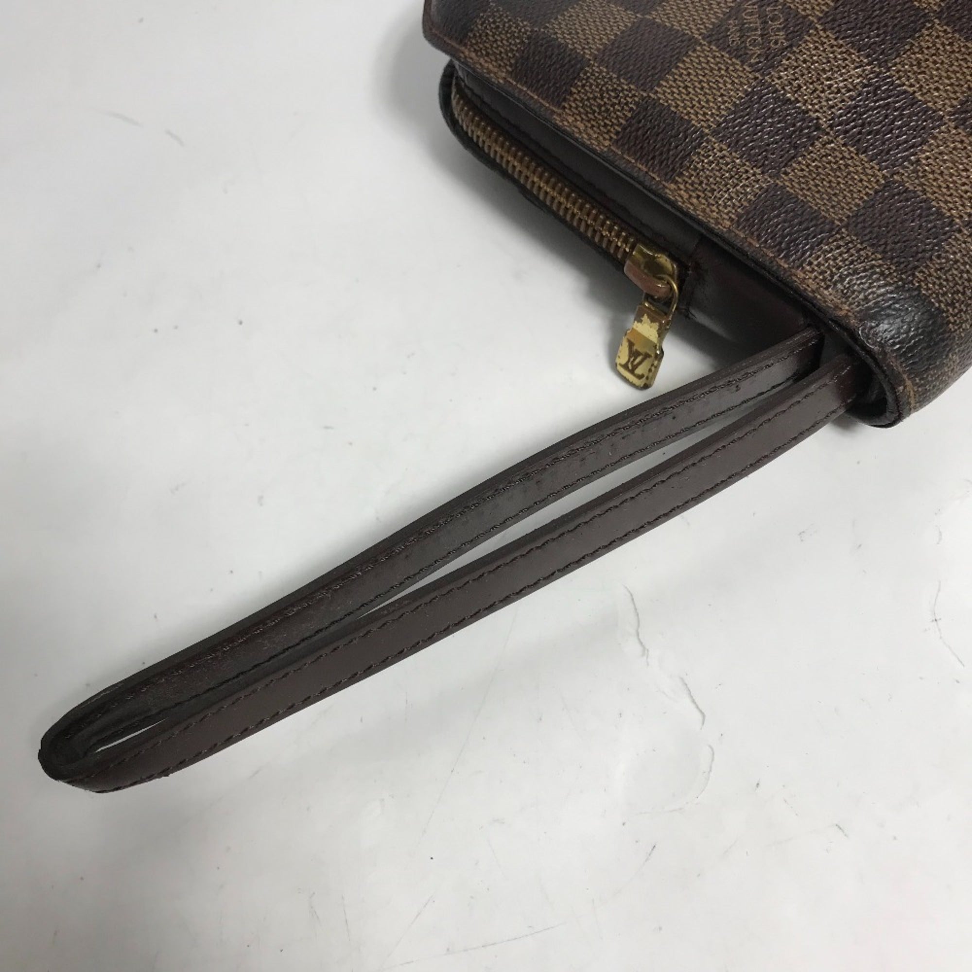Louis Vuitton Brown Damier Canvas Ebene Damier Canvas Clutch Bag Pouch