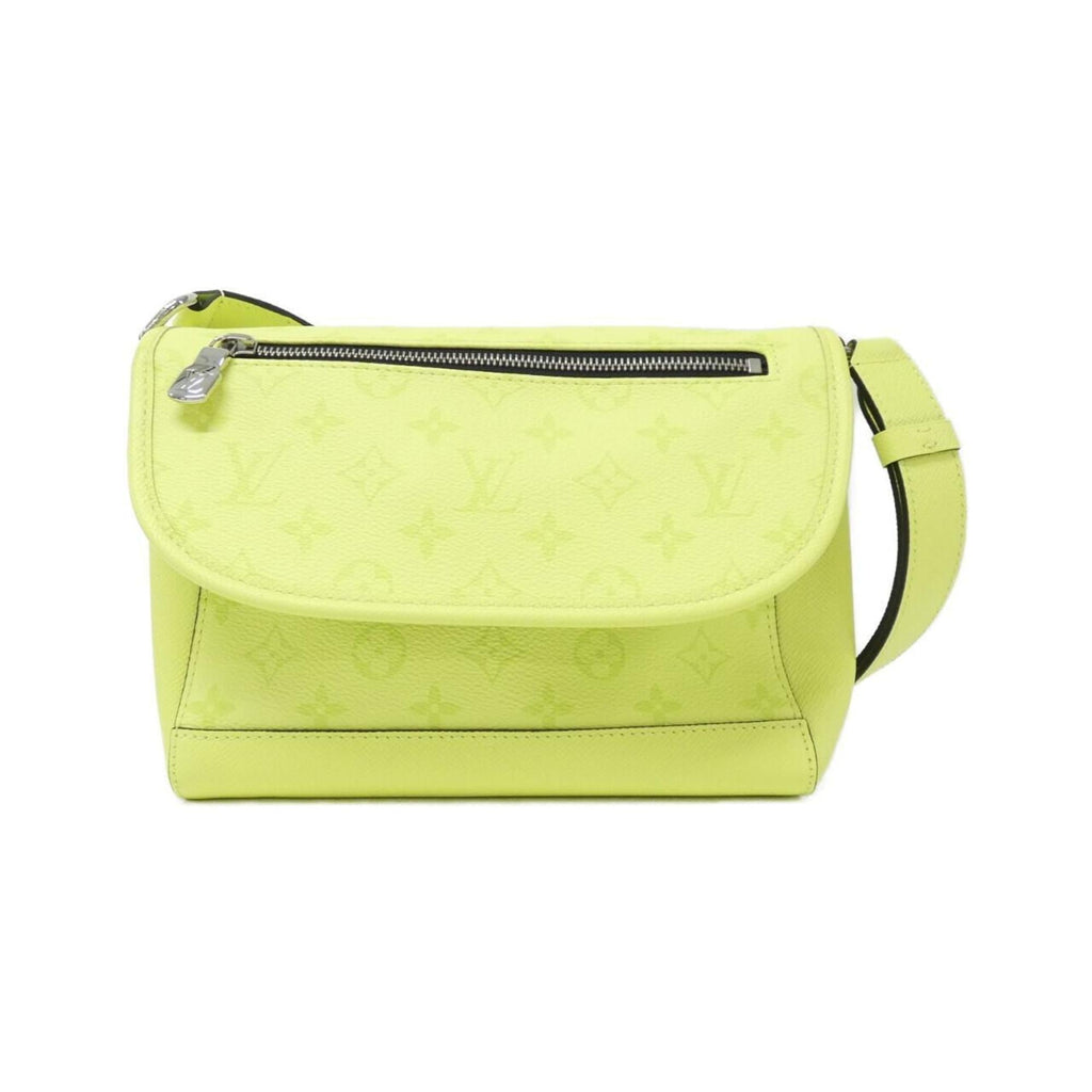 Louis Vuitton Taigarama Citron Jaune Coated Canvas Leather Handbag