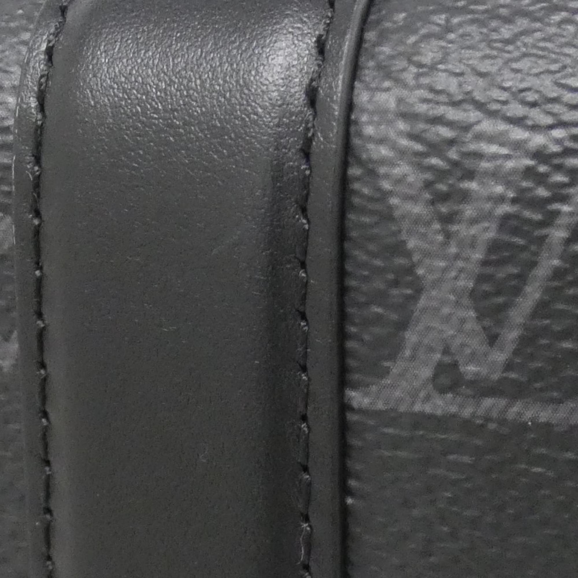 Louis Vuitton Black Coated Canvas Shoulder Bag