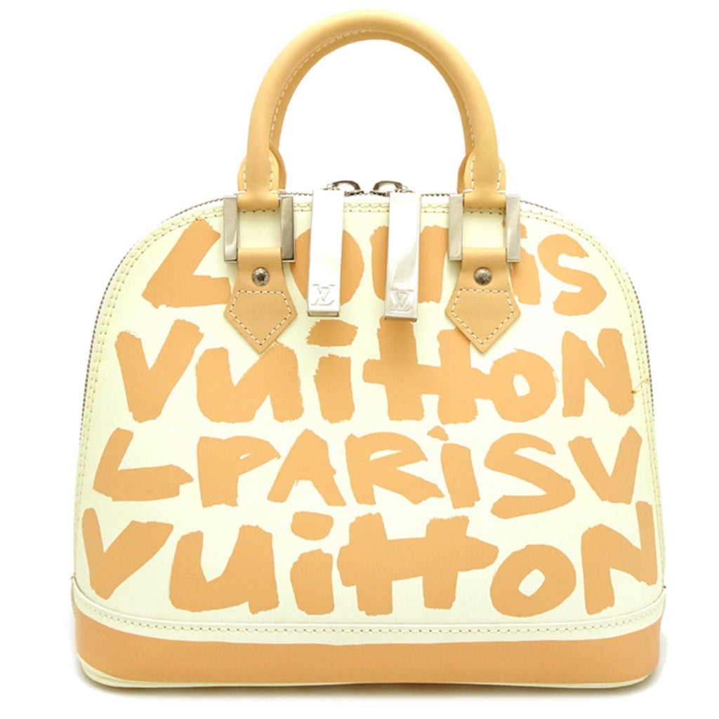 Louis Vuitton Beige White Handbag