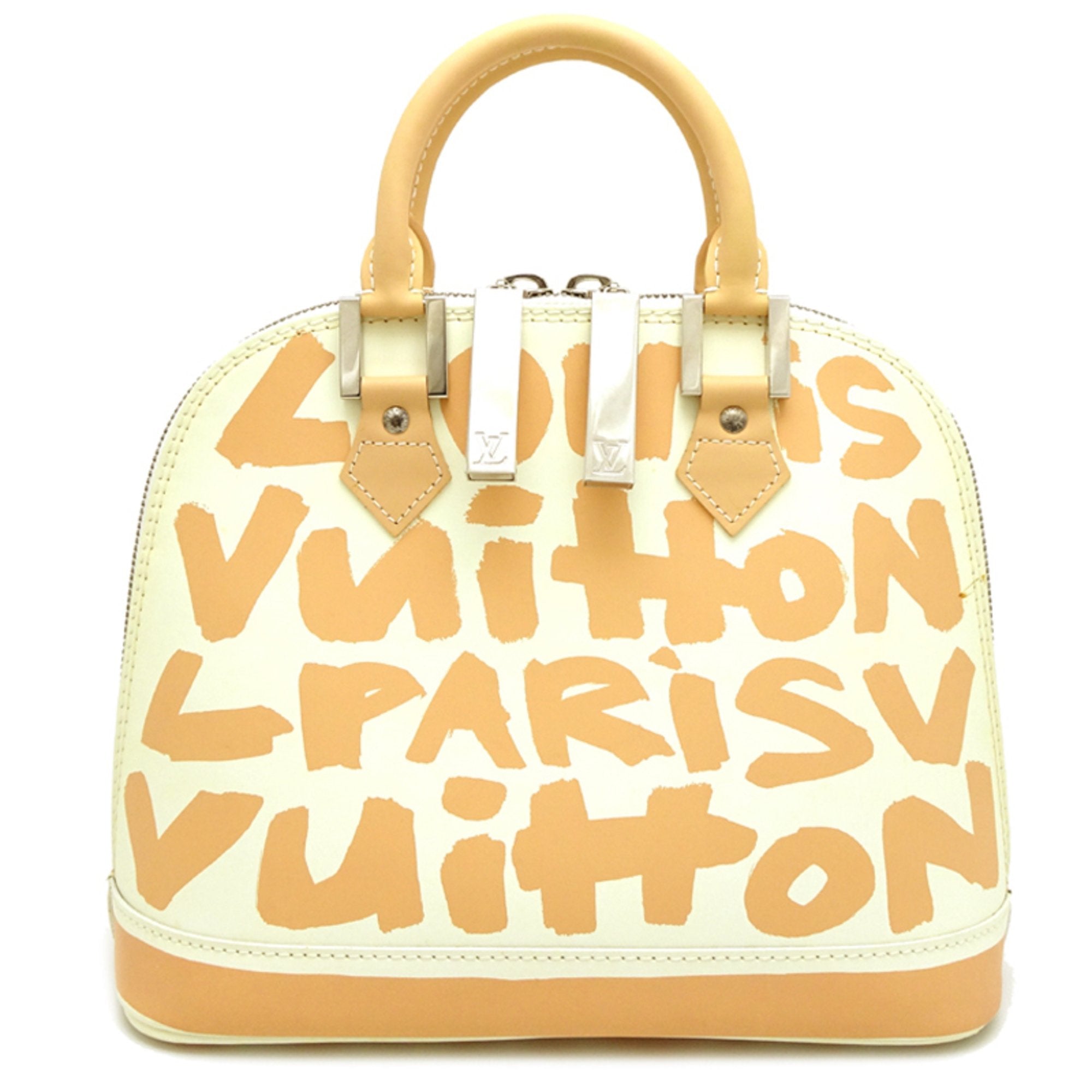 Louis Vuitton Beige White Handbag