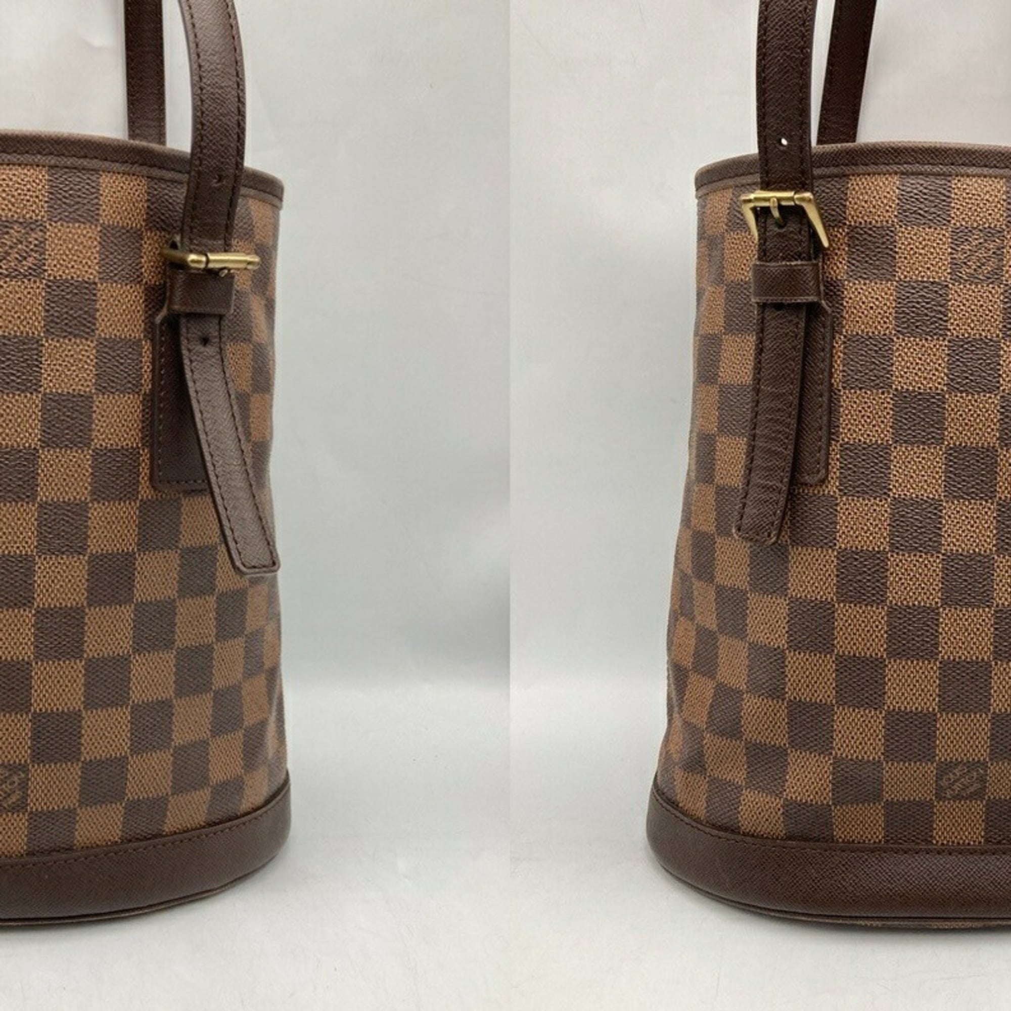 Louis Vuitton Brown Pvc Leather Tote Bag