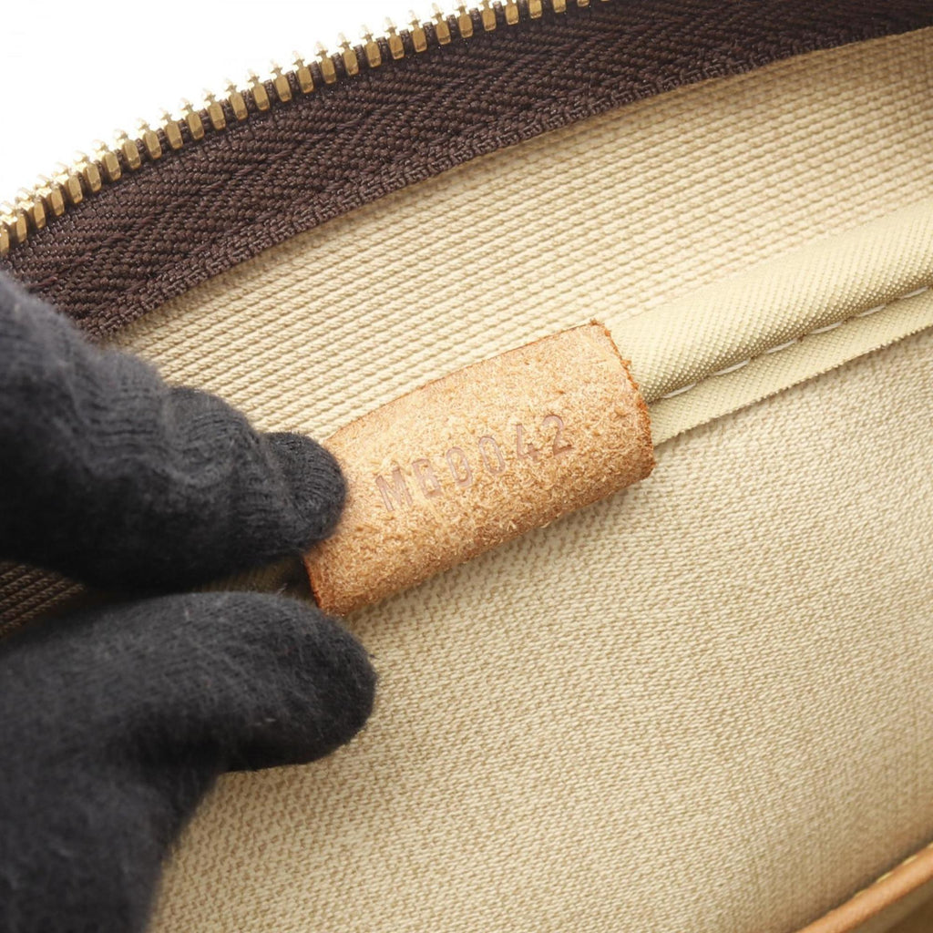 Louis Vuitton Brown Coated Canvas Handbag