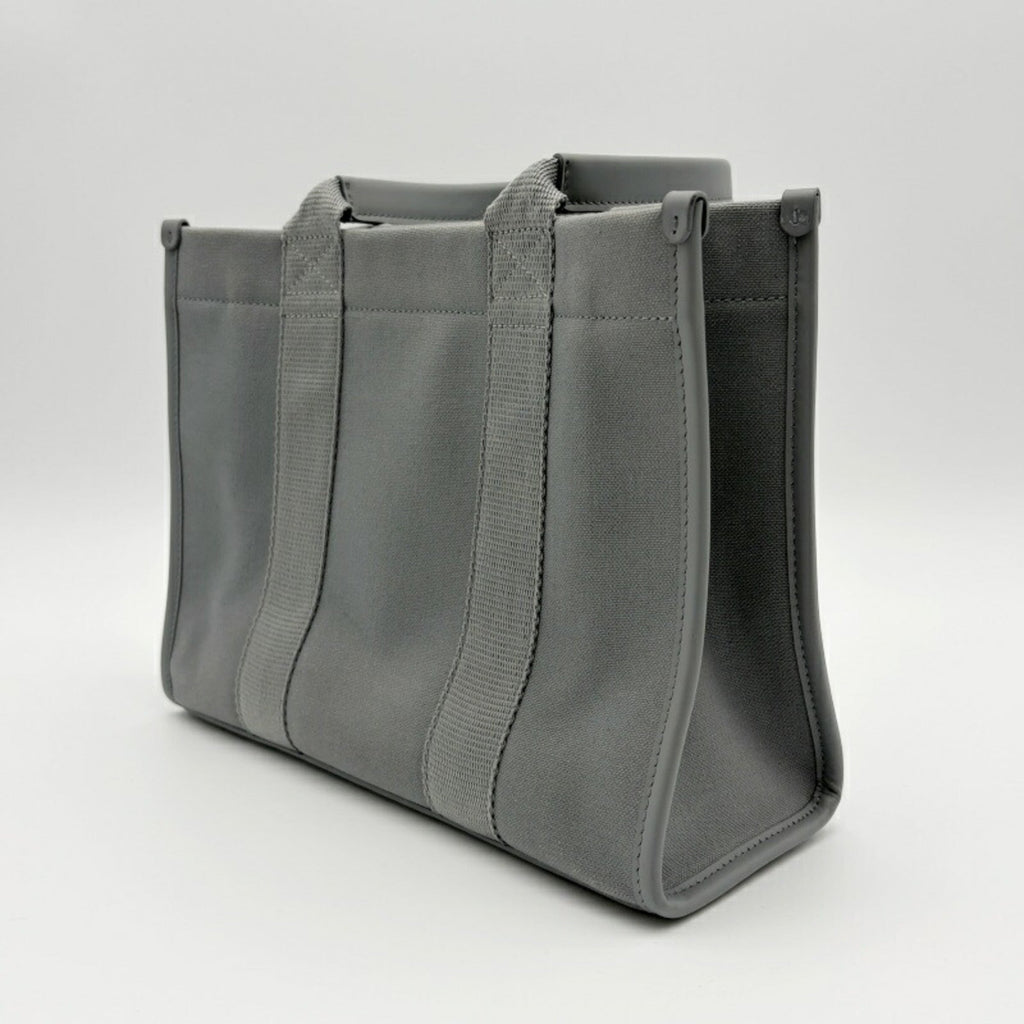 Balenciaga Gray Canvas Leather Tote
