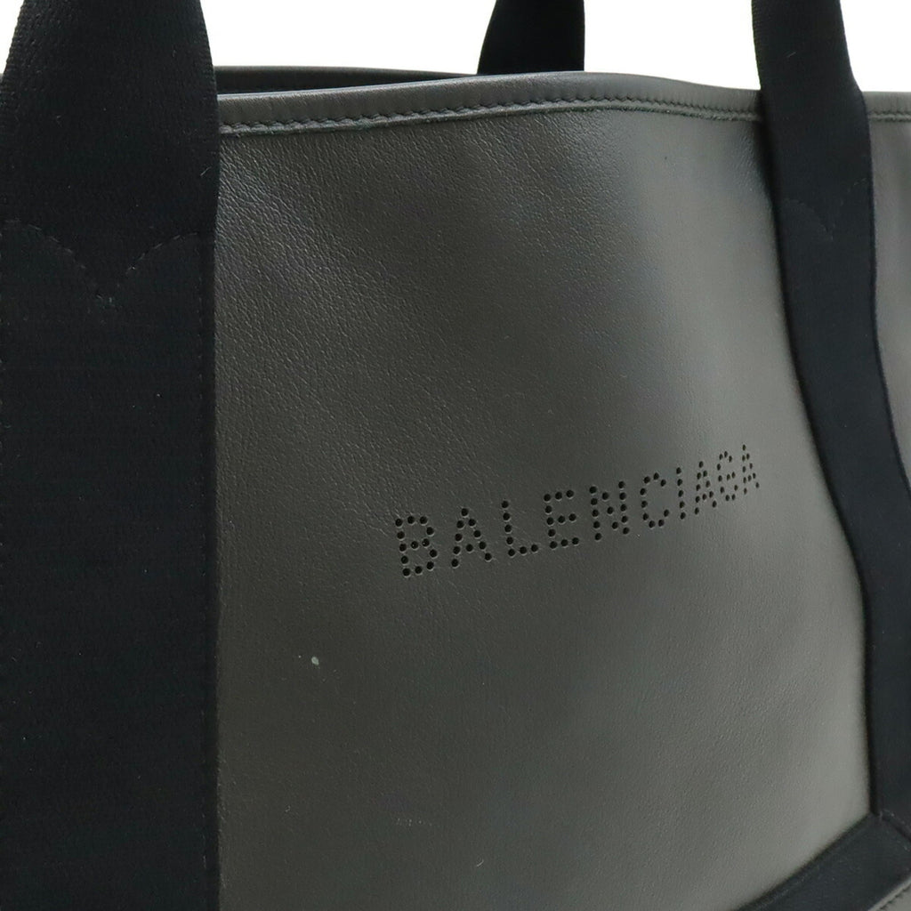 Balenciaga Black Leather Handbag Pouch Tote