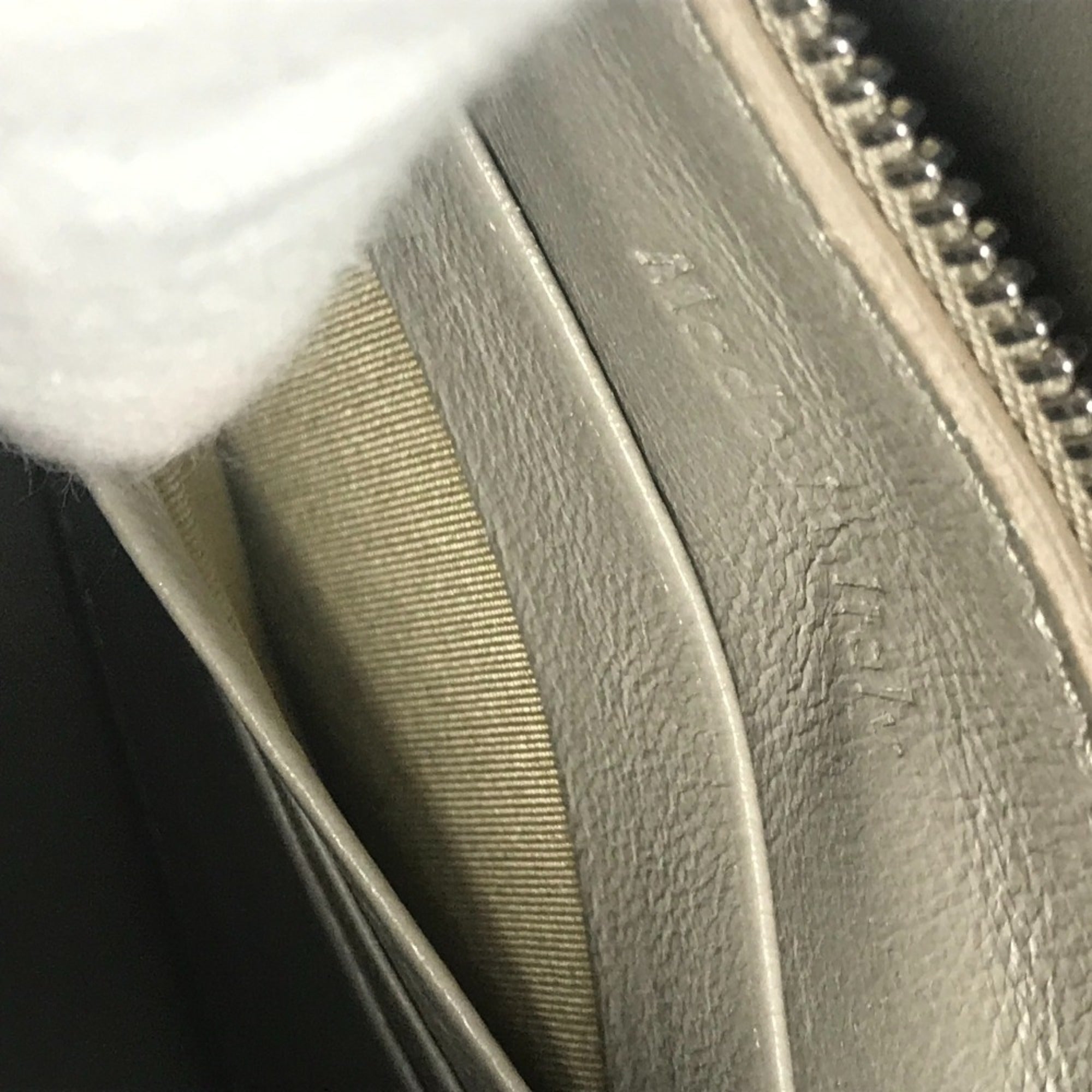 Celine Gray Leather Shoulder Bag