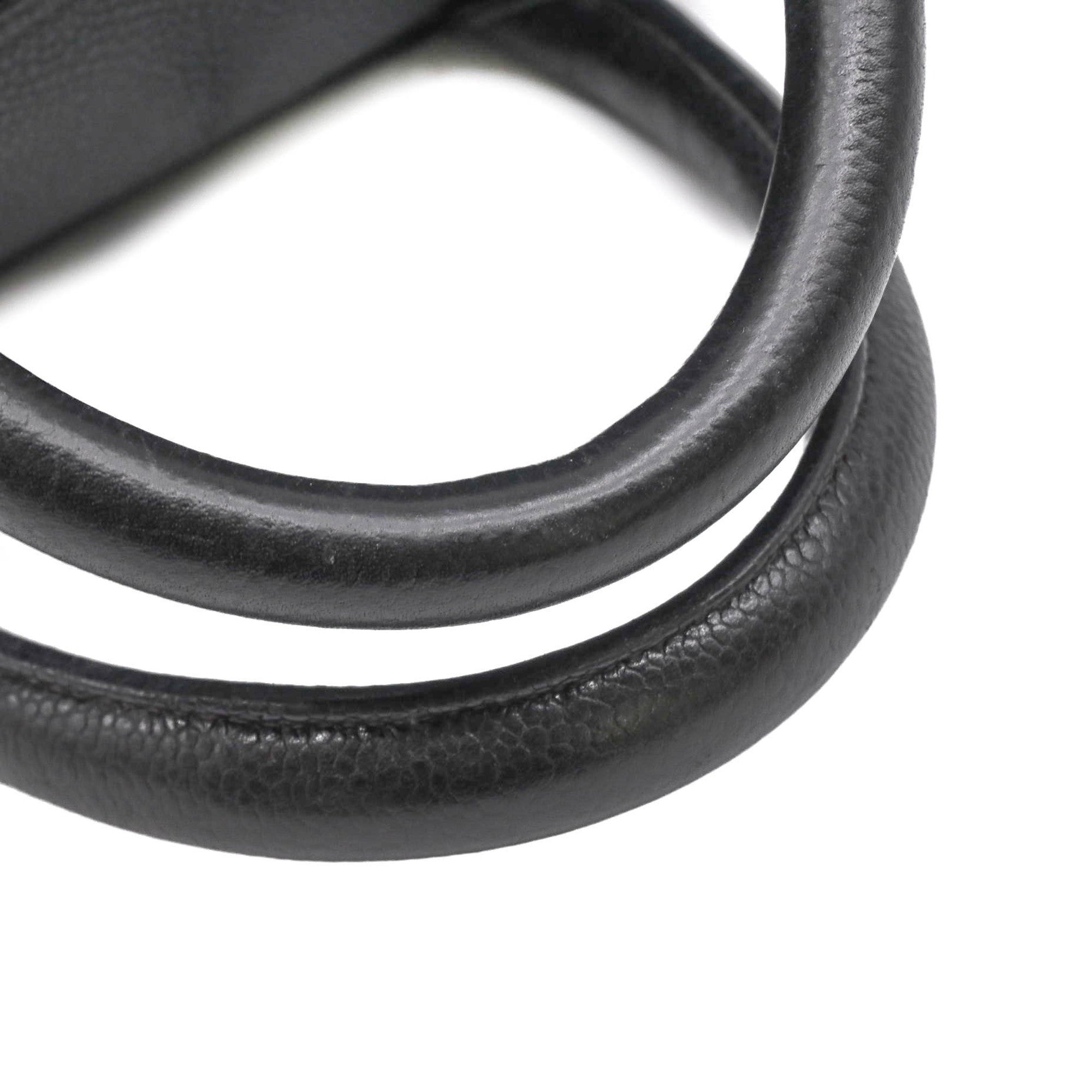 Chanel Black Grained Calfskin Handbag