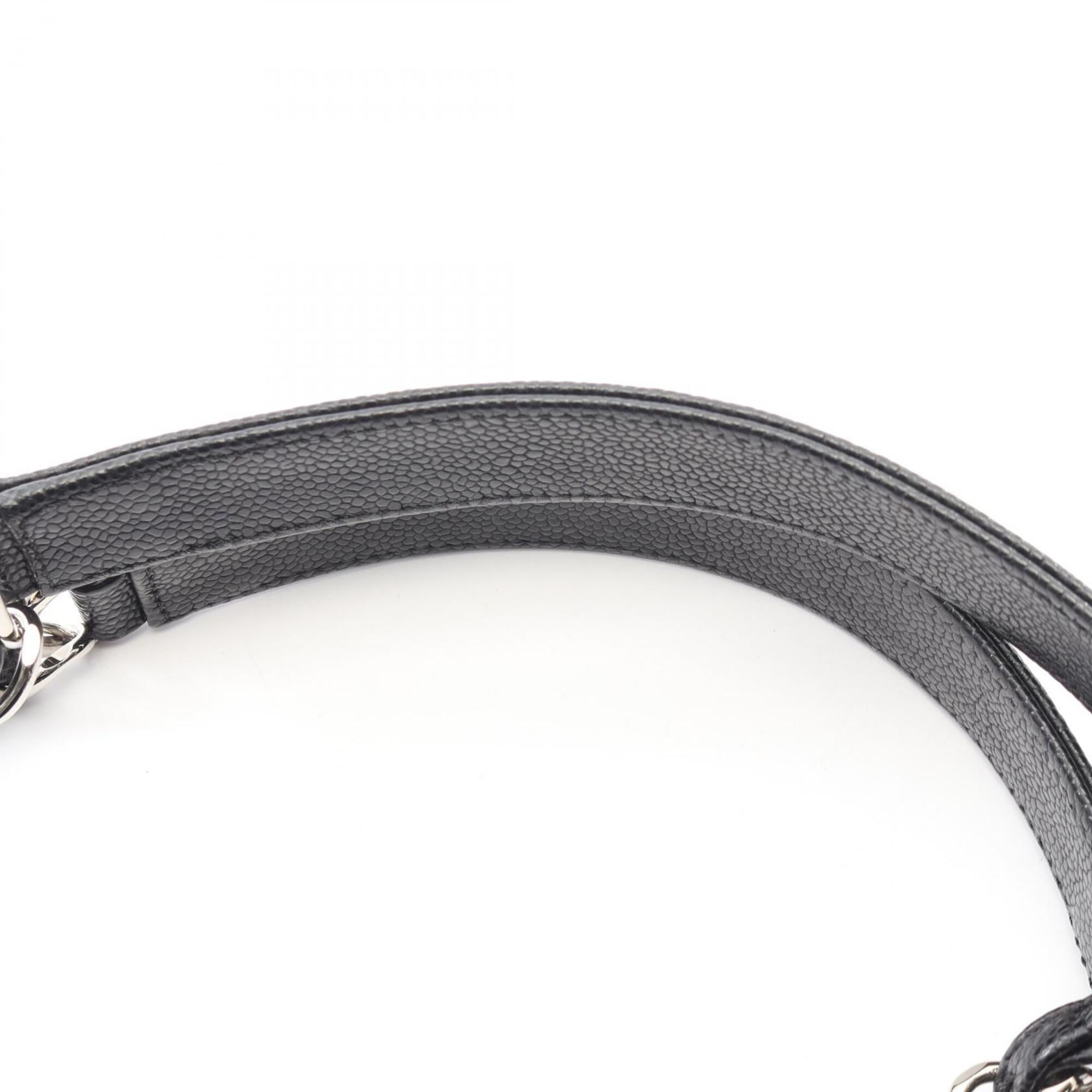 Chanel Black Grained Calfskin Handbag Tote Bag