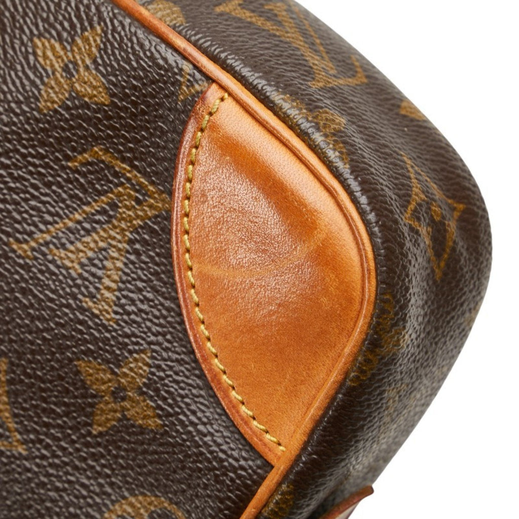 Louis Vuitton Brown Pvc Leather Clutch Bag Handbag