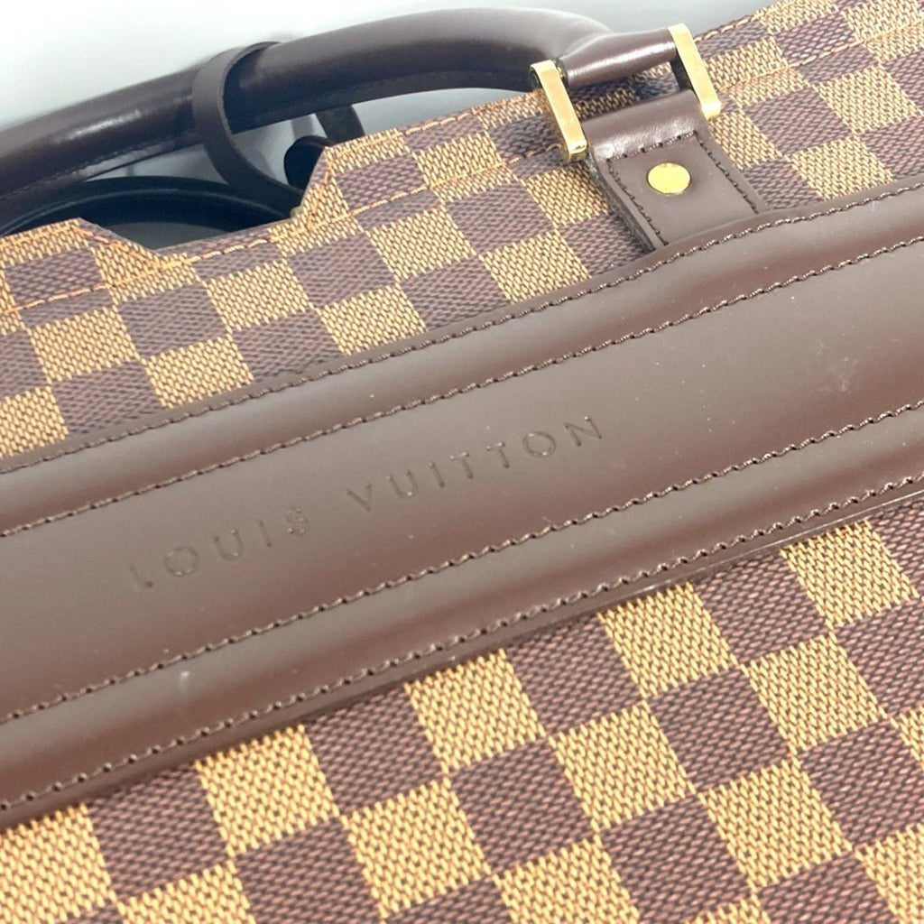 Louis Vuitton Brown Damier Canvas Ebene Damier Canvas Boston Bag