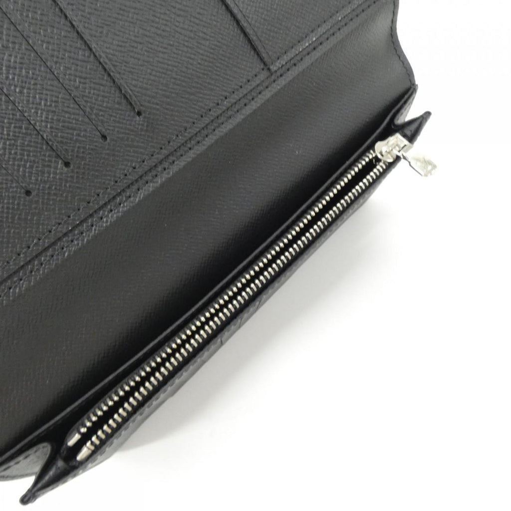 Louis Vuitton Black Leather Long Wallet
