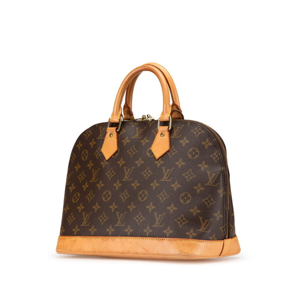 Louis Vuitton Brown Pvc Leather Handbag Shoulder Bag