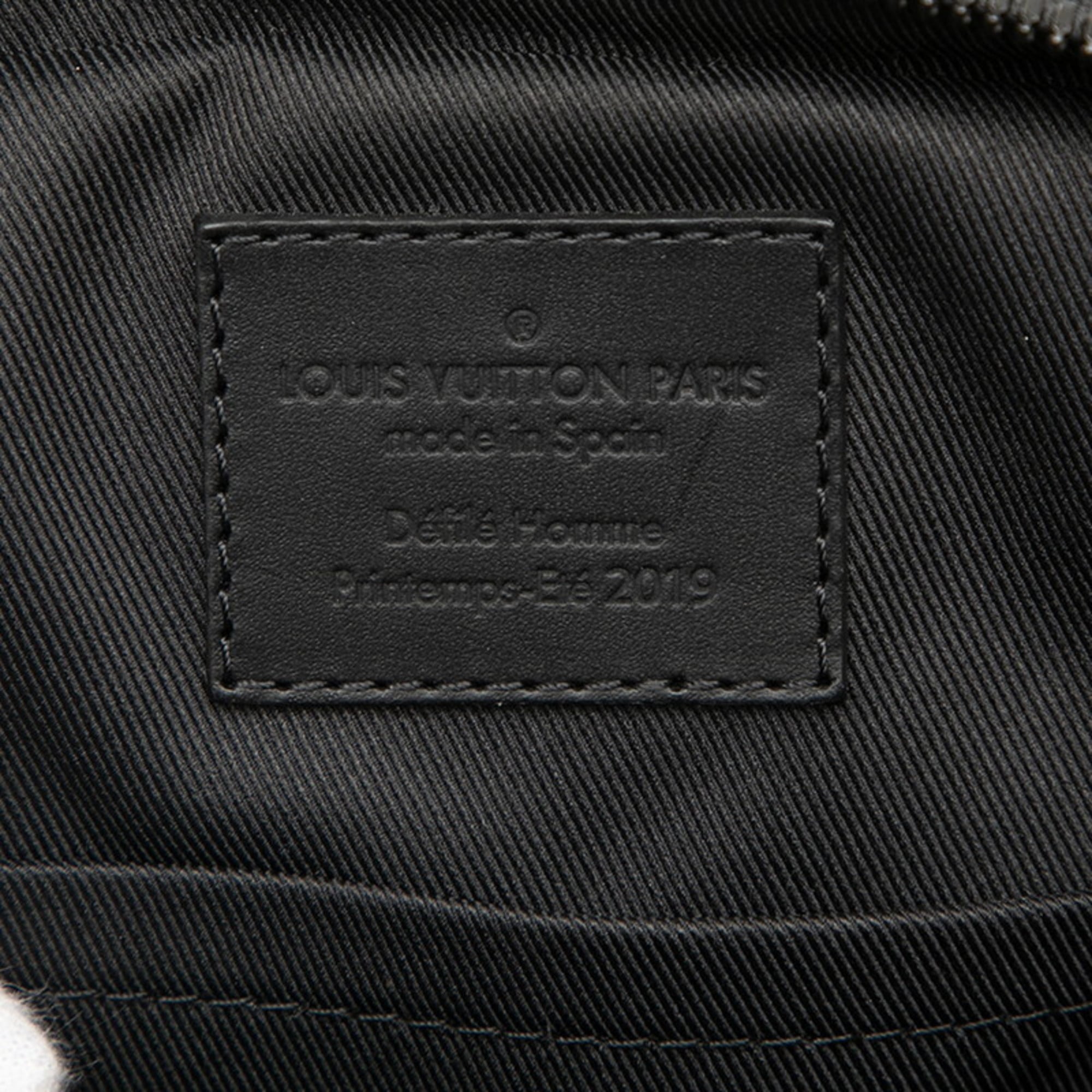 Louis Vuitton Black Brown Monogram Monogram Pvc Leather Sling Bag
