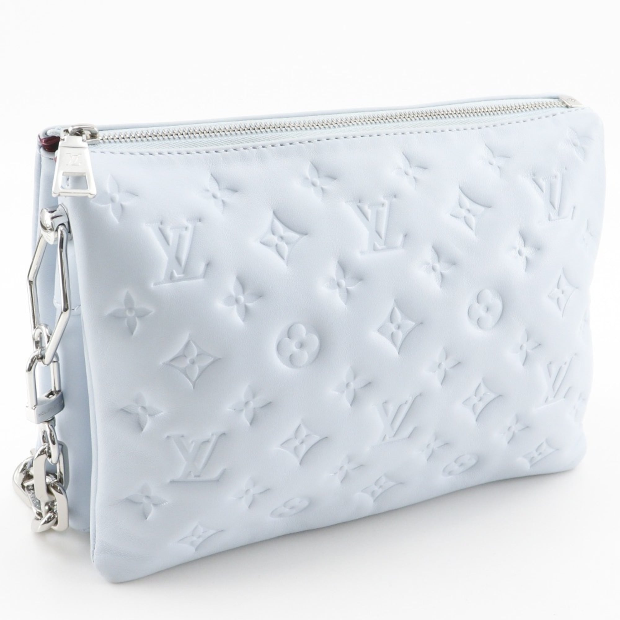 Louis Vuitton Light Blue Monogram Shoulder Bag