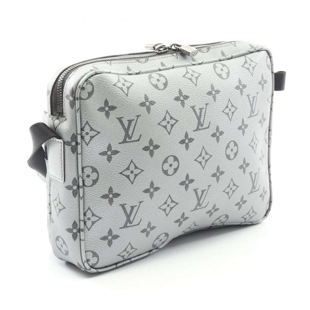 Louis Vuitton Silver Coated Canvas Shoulder Bag