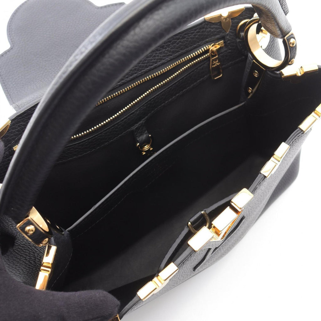 Louis Vuitton Black Leather Handbag