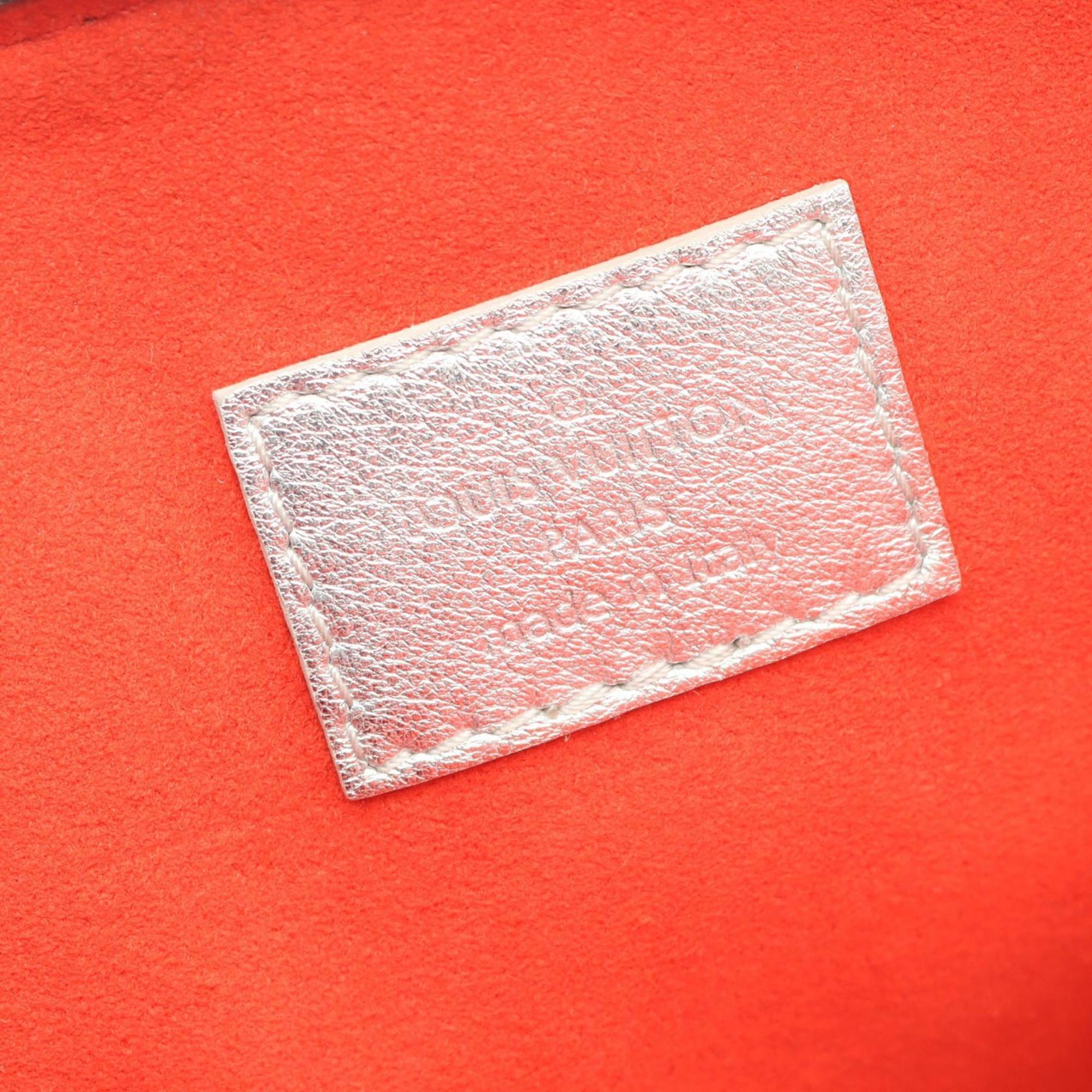 Louis Vuitton Silver Leather Shoulder Bag