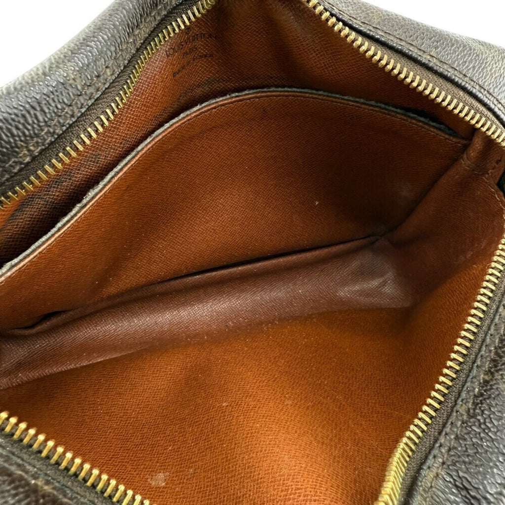 Louis Vuitton Brown Leather Clutch Bag