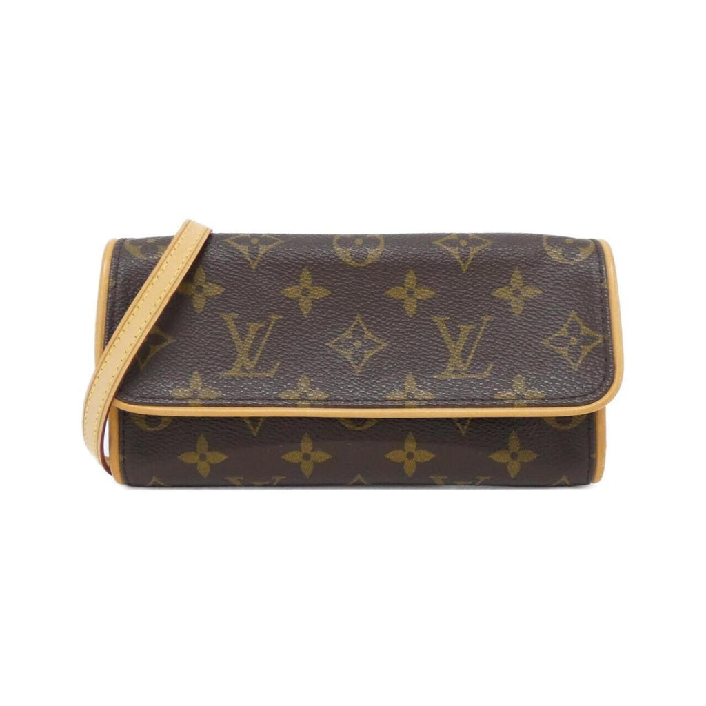Louis Vuitton Marron Coated Canvas Pochette Shoulder Bag