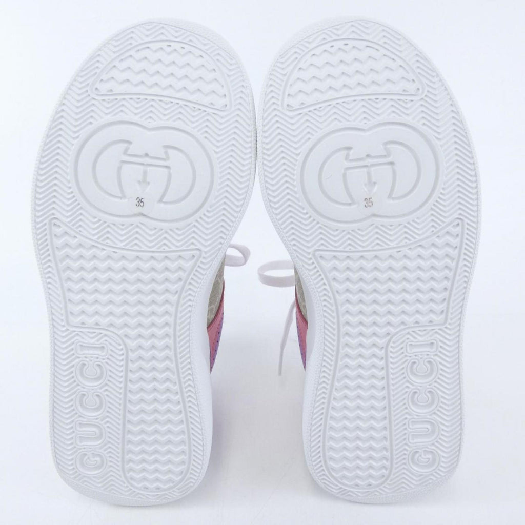 Gucci Beige Purple Sneakers (Pre-Owned)