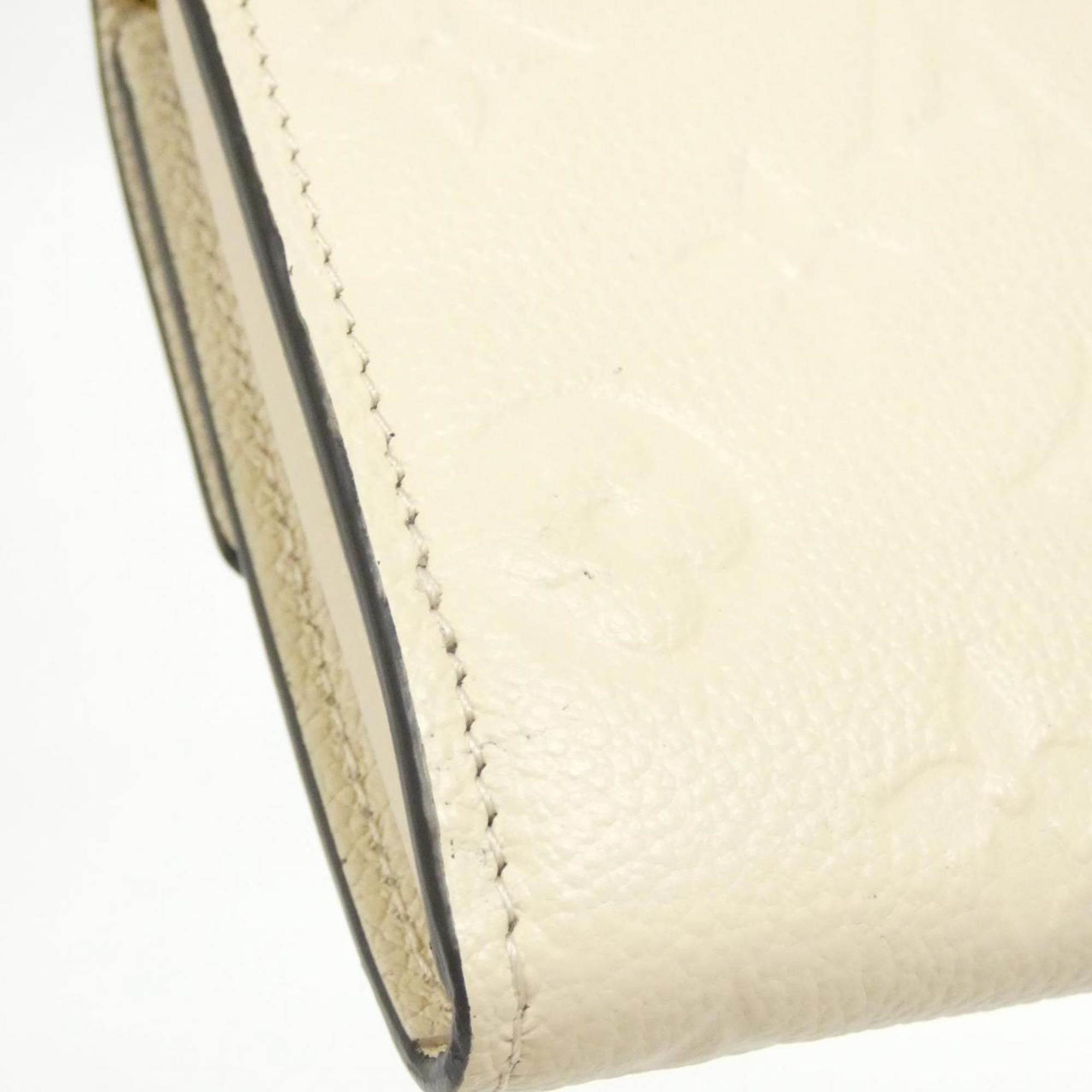 Louis Vuitton Beige Leather Long Wallet