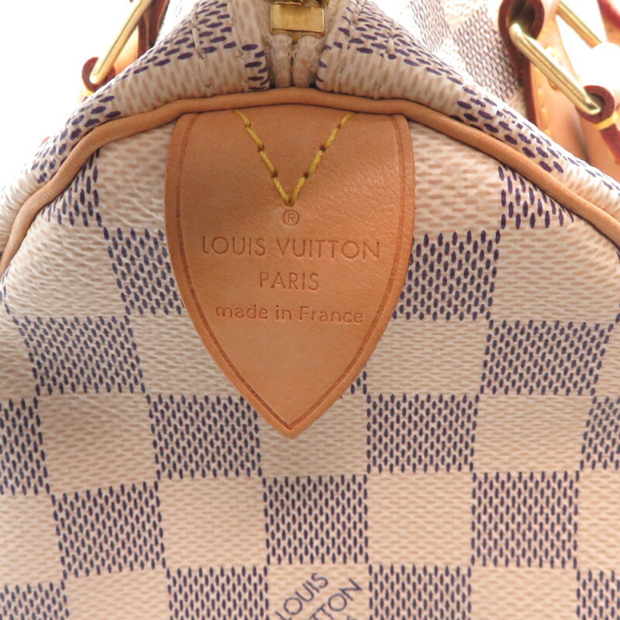 Louis Vuitton White Damier Azur Boston Bag