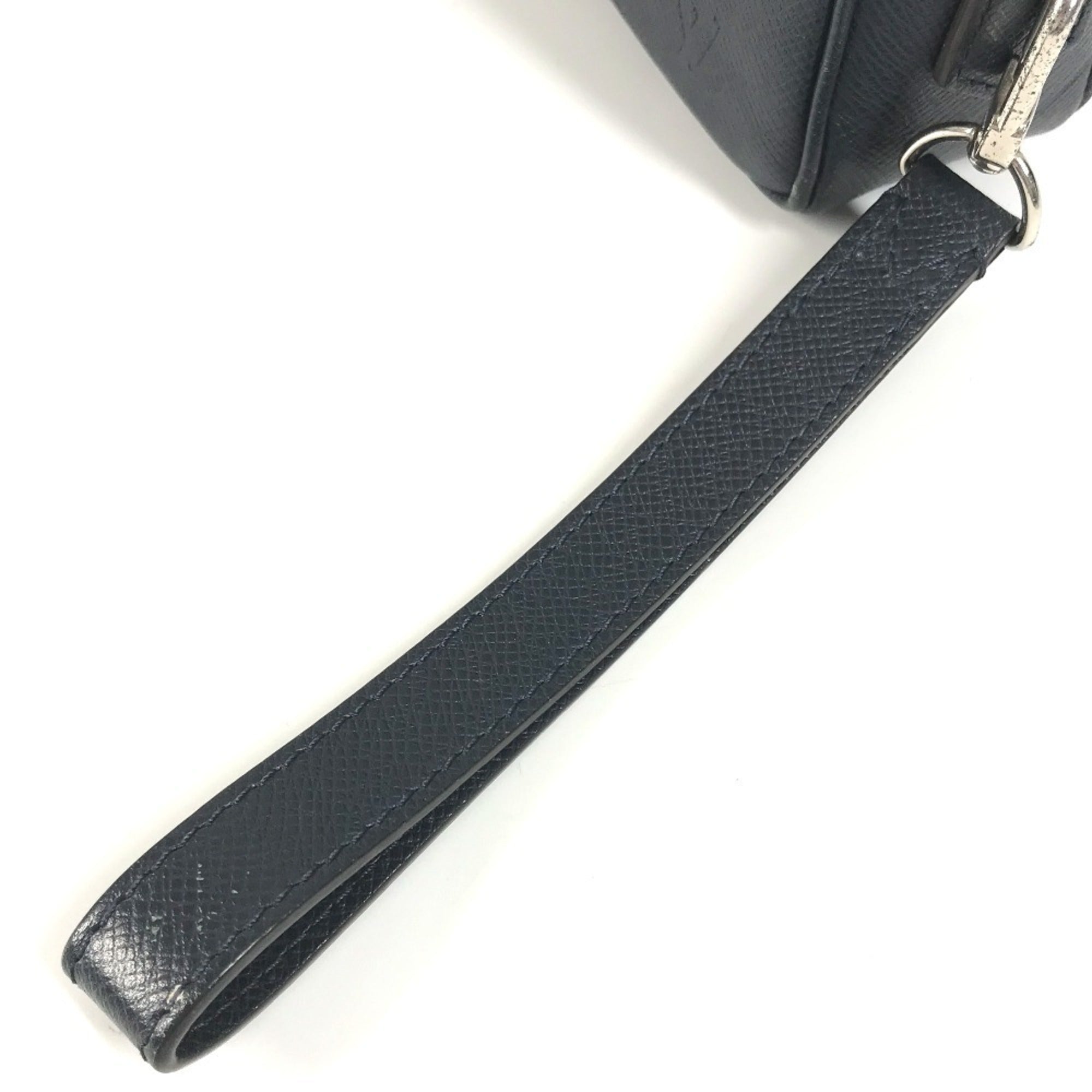 Louis Vuitton Navy Navy Blue Taiga Leather Clutch Bag Pochette Pouch