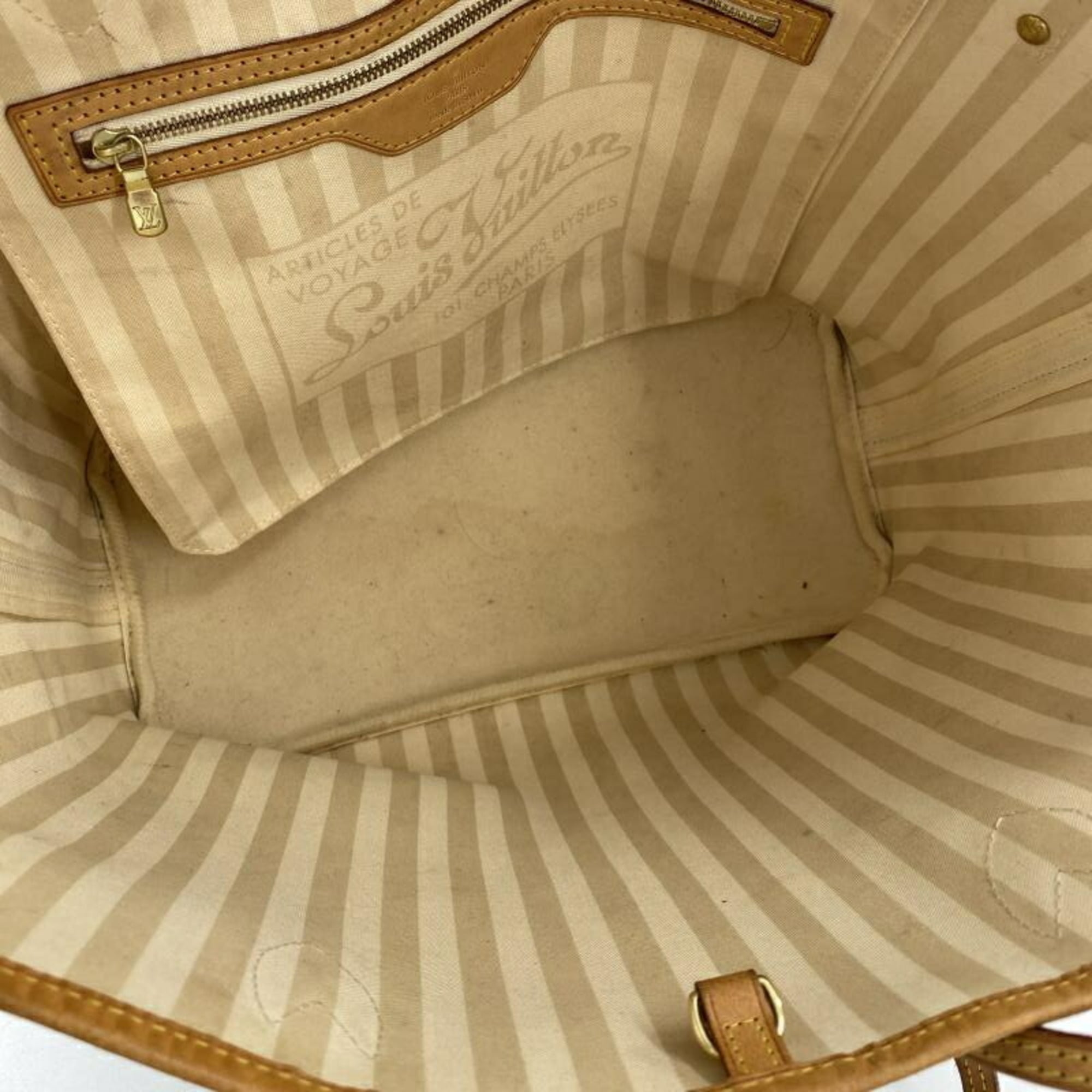 Louis Vuitton Beige Brown Monogram Rayures Tote Bag