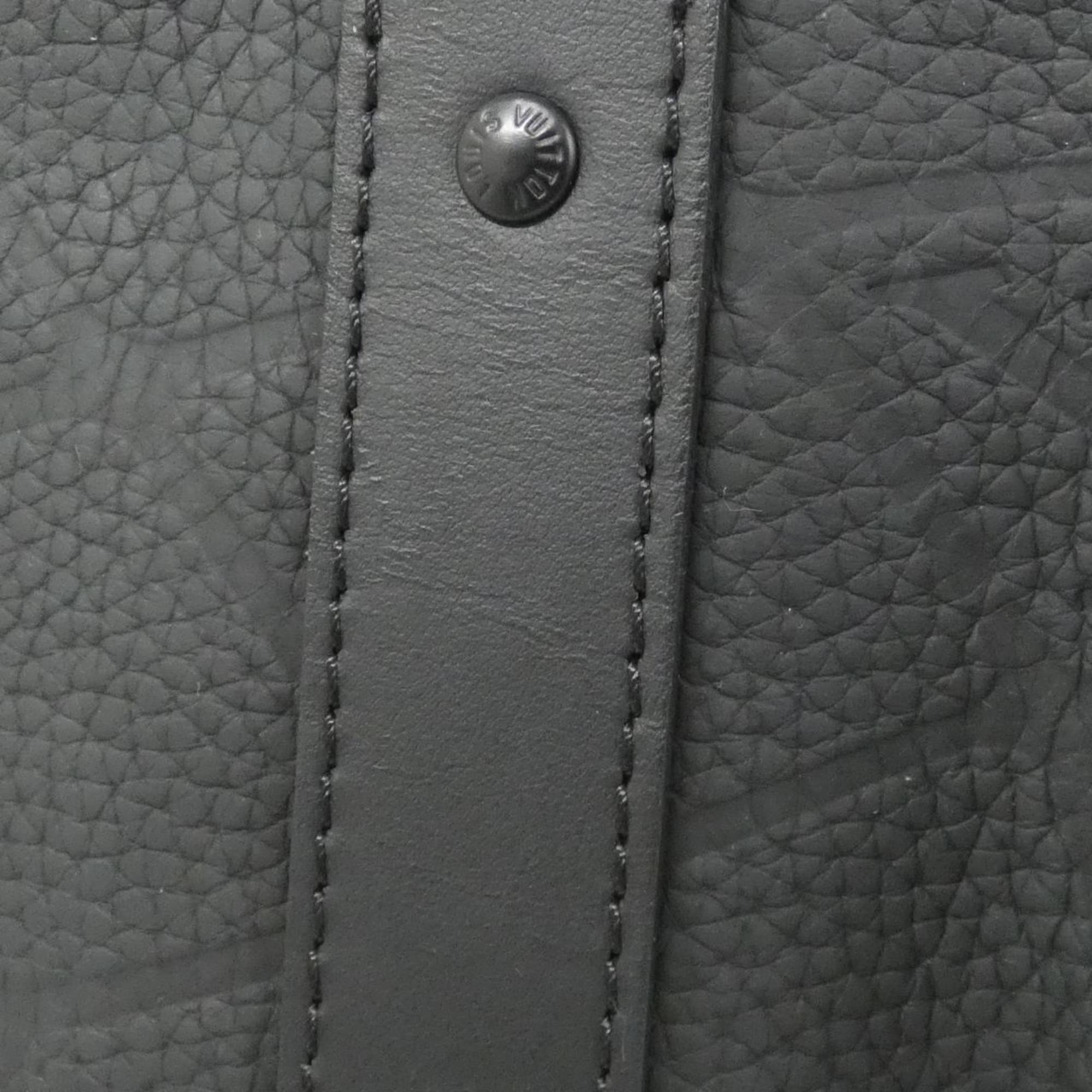Louis Vuitton Black Leather Shoulder Bag