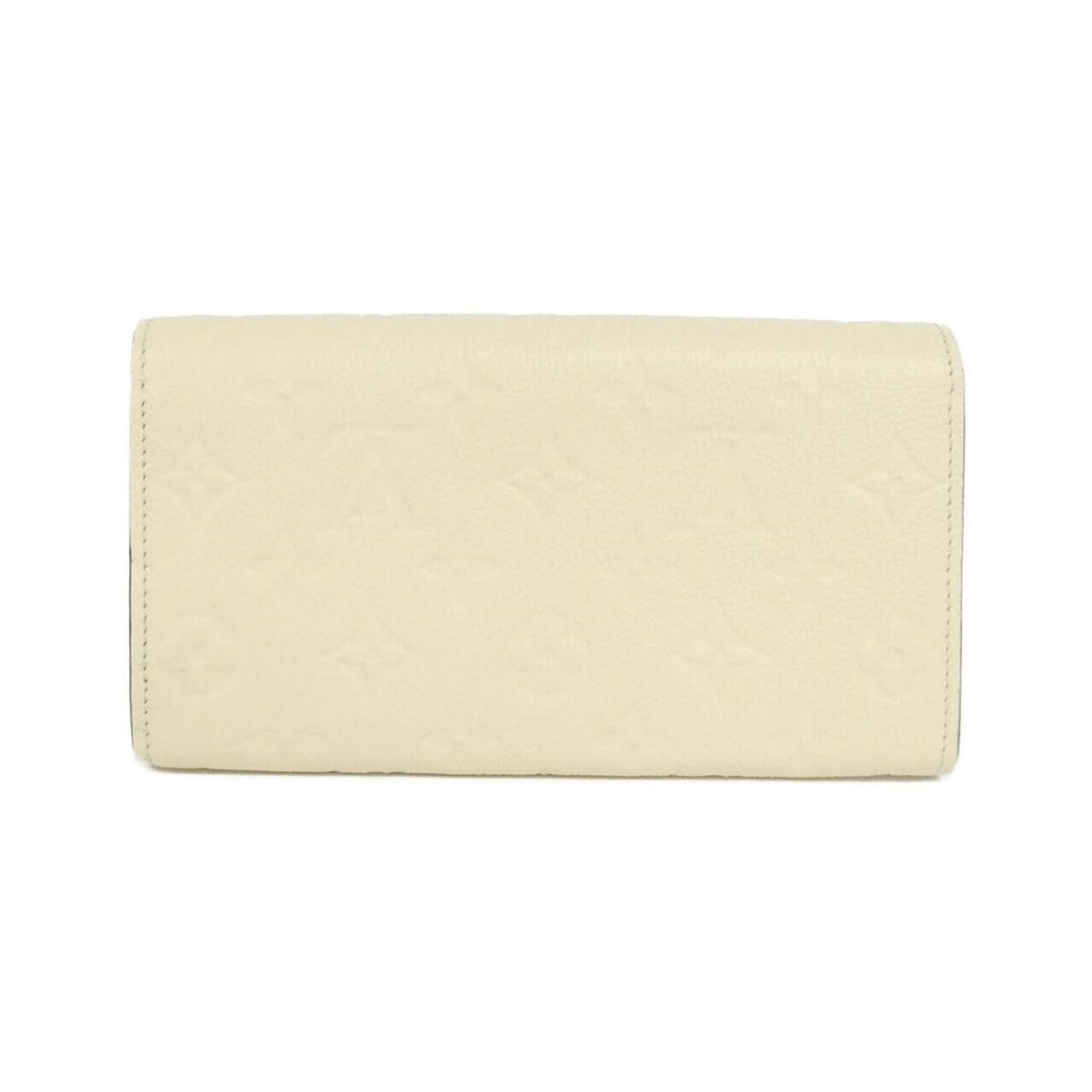 Louis Vuitton Beige Leather Long Wallet
